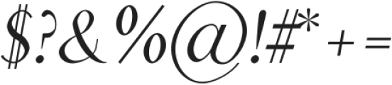 Charlton Medium Italic otf (500) Font OTHER CHARS