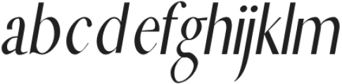 Charlton Medium Italic otf (500) Font LOWERCASE