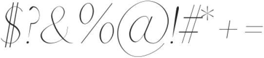 Charlton Thin Italic otf (100) Font OTHER CHARS