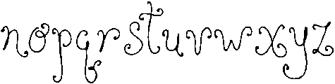 Charm Flora Regular otf (400) Font LOWERCASE