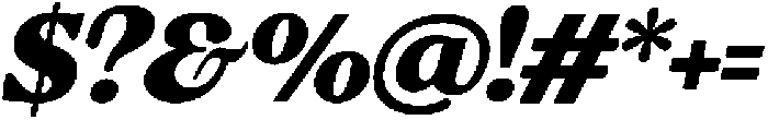 Charman Black Italic otf (900) Font OTHER CHARS