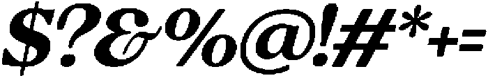 Charman Bold Italic otf (700) Font OTHER CHARS