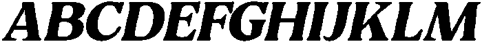 Charman Extra Bold Italic otf (700) Font UPPERCASE