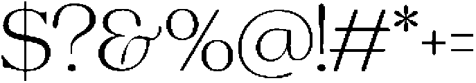 Charman Extra Light otf (200) Font OTHER CHARS