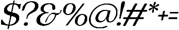 Charman Italic otf (400) Font OTHER CHARS