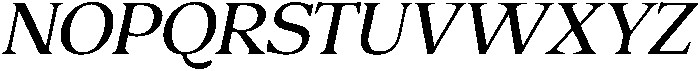Charman Italic otf (400) Font UPPERCASE