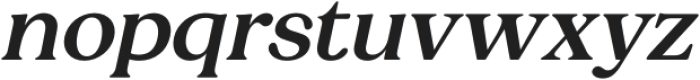 Charman Serif Medium Italic otf (500) Font LOWERCASE