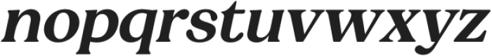 Charman Serif Semi Bold Italic otf (600) Font LOWERCASE