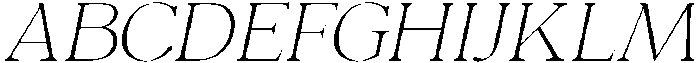 Charman Thin Italic otf (100) Font UPPERCASE