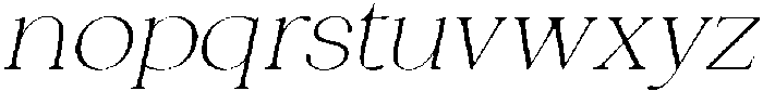 Charman Thin Italic otf (100) Font LOWERCASE