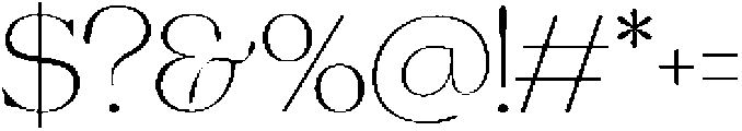 Charman Thin otf (100) Font OTHER CHARS