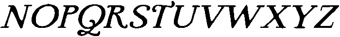 Charming Atelier Serif Bold Ita otf (700) Font UPPERCASE