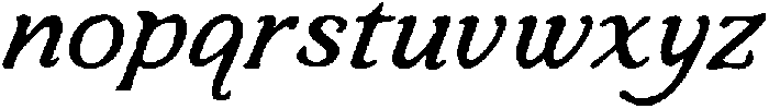 Charming Atelier Serif Bold Ita otf (700) Font LOWERCASE