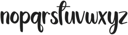 Charming Beautiful Regular otf (400) Font LOWERCASE