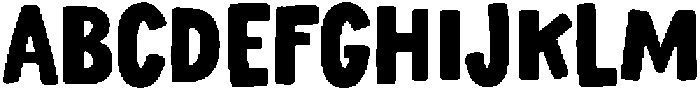Charming Chunky otf (400) Font UPPERCASE