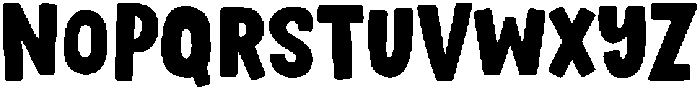 Charming Chunky otf (400) Font UPPERCASE