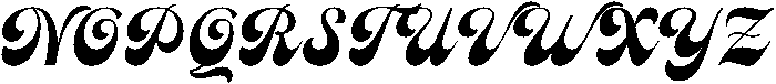 Charming Flow Regular otf (400) Font UPPERCASE