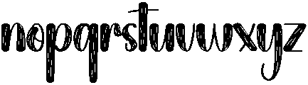 Charming Regular otf (400) Font LOWERCASE