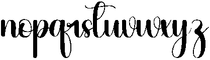 Charming Regular otf (400) Font LOWERCASE