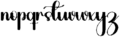 Charming Regular otf (400) Font LOWERCASE