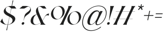 Charming Serif Italic otf (400) Font OTHER CHARS