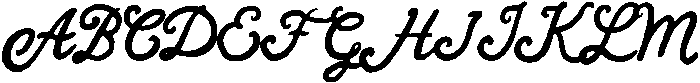 CharmingLetters Regular otf (400) Font UPPERCASE