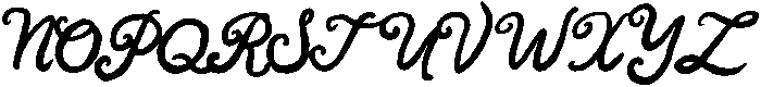 CharmingLetters Regular otf (400) Font UPPERCASE