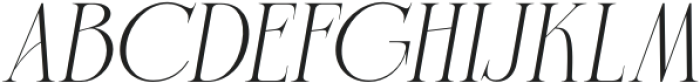 Charnoir Italic otf (400) Font UPPERCASE
