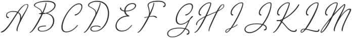Charoly Signature otf (400) Font UPPERCASE