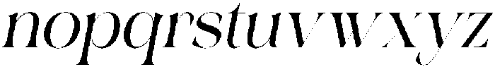 Charon Smith Italic otf (400) Font LOWERCASE