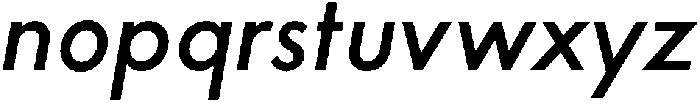 Charrow Bold Italic otf (700) Font LOWERCASE