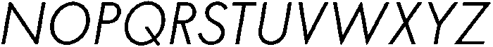 Charrow Regular Italic otf (400) Font UPPERCASE
