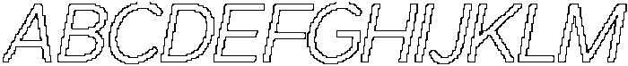 Charsey Pixel Outline otf (400) Font UPPERCASE