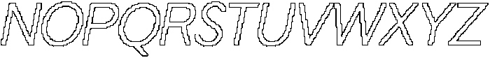 Charsey Pixel Outline otf (400) Font UPPERCASE