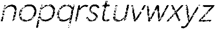 Charsey Rounded Stamp Italic otf (400) Font LOWERCASE