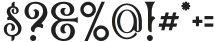 Chartenz-Regular otf (400) Font OTHER CHARS