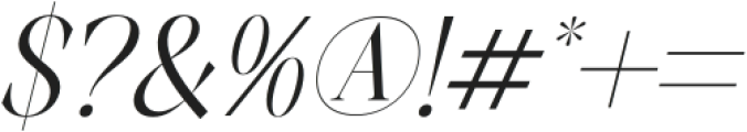 Charthe Italic otf (400) Font OTHER CHARS