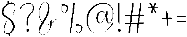 Chatering Birthday Regular otf (400) Font OTHER CHARS