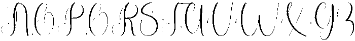 Chatering Birthday Regular otf (400) Font UPPERCASE