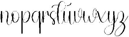 Chatering Birthday Regular otf (400) Font LOWERCASE