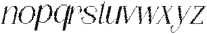 Chavler Disco Italic otf (400) Font LOWERCASE