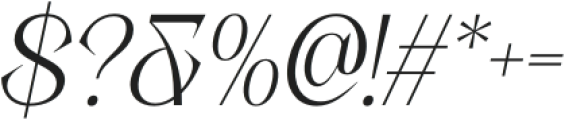 Chavler Italic otf (400) Font OTHER CHARS