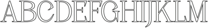 Chavler Outline otf (400) Font UPPERCASE