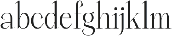 Chavler Regular otf (400) Font LOWERCASE