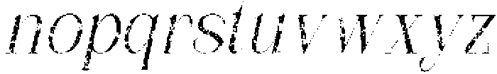 Chavler Stamp Italic otf (400) Font LOWERCASE