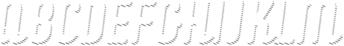 Checkin Script Oblique Shadow Line otf (400) Font UPPERCASE