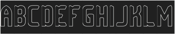 Checkmate-Hollow-Inverse otf (400) Font UPPERCASE