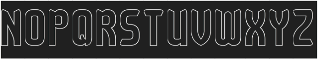 Checkmate-Hollow-Inverse otf (400) Font UPPERCASE