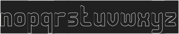 Checkmate-Hollow-Inverse otf (400) Font LOWERCASE