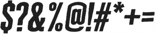 Cheddar Gothic Sans Two Black Italic otf (900) Font OTHER CHARS